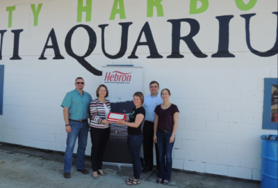 Hebron Contributes to Petty Harbour Mini Aquarium